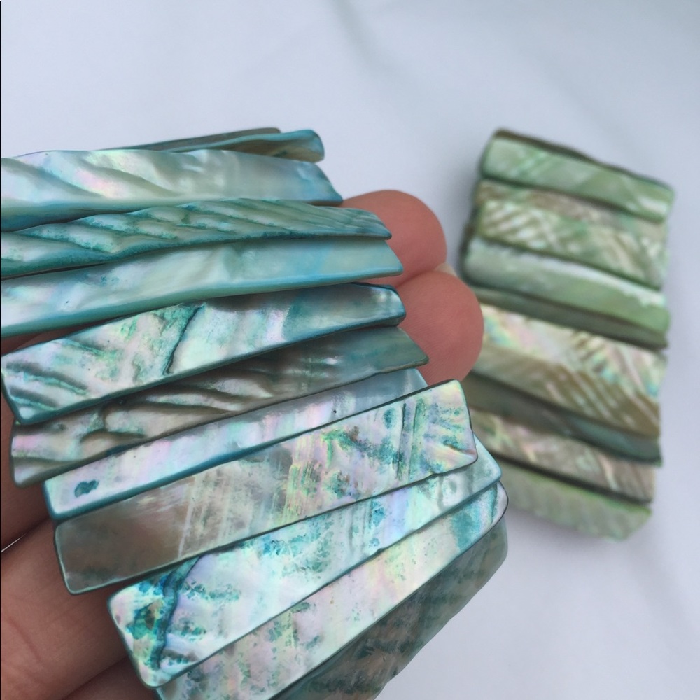 Turquoise Shell Bracelet - Picture 6 of 8